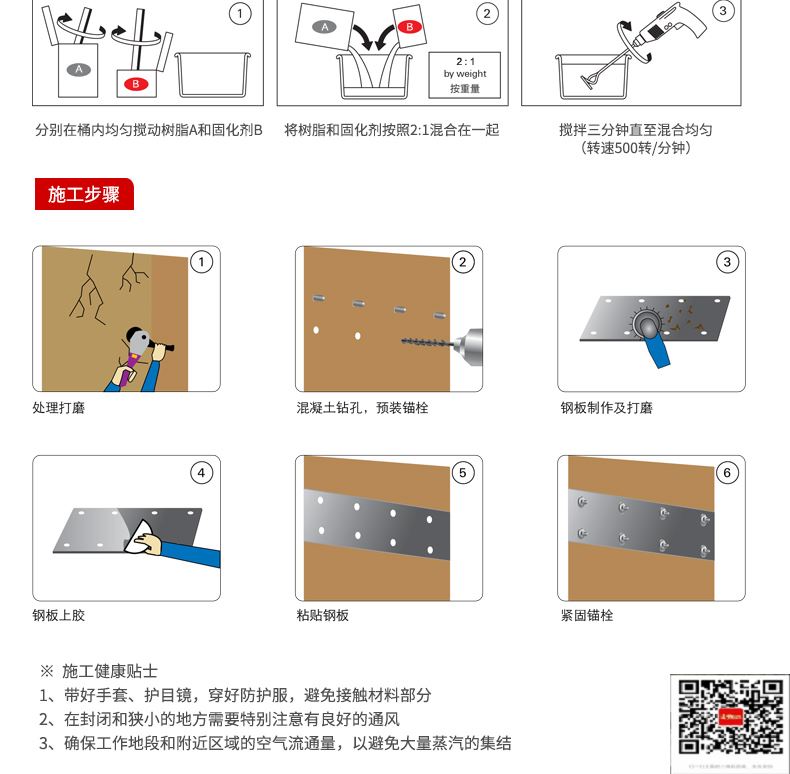 包钢宁南粘钢加固施工过程